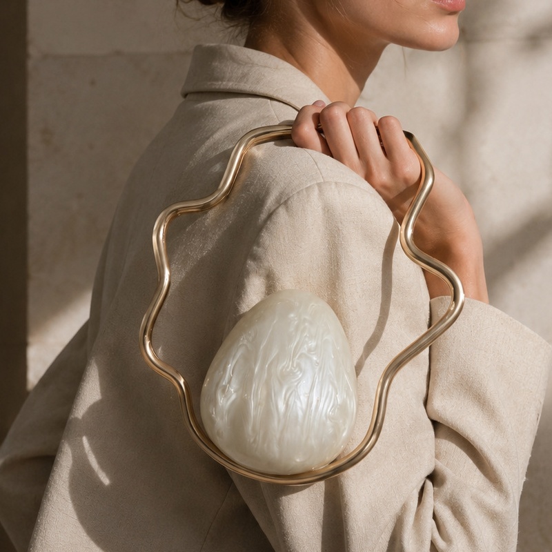Luxury Bag Collection - Женская мини-сумка-клатч из акрила в форме