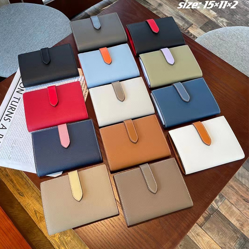 Luxury Quilted Bags - Модный женский короткий кошелек из натуральной