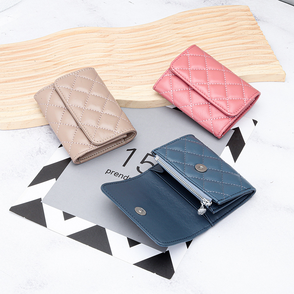 Luxury Quilted Bags - Стеганый держатель для карт из овчины,