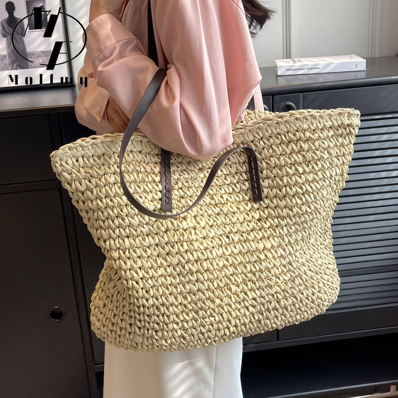 Плетеные сумки-тоут из соломы, – обзор и цена Luxury Bags Big
