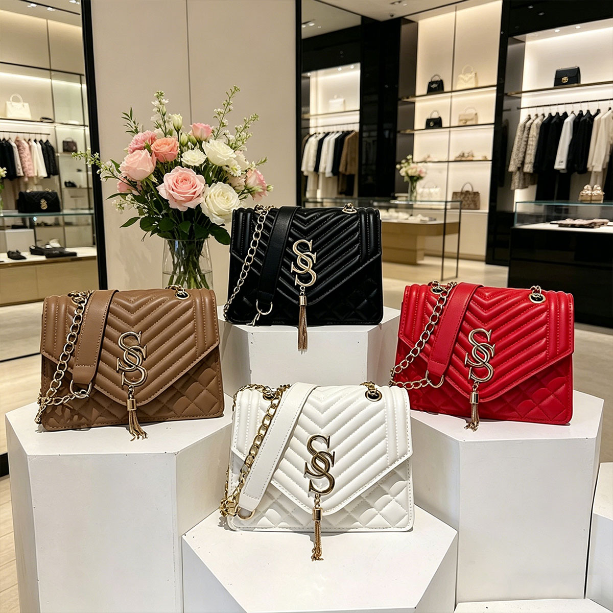 Изысканная стеганая сумка-крос – обзор и цена Luxury Quilted Bags