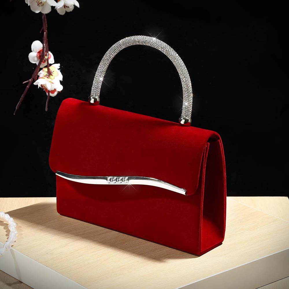 Новая бархатная сумочка винно- – обзор и цена Luxury Bag Collection