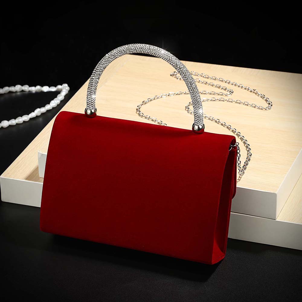 Новая бархатная сумочка винно- – обзор и цена Luxury Bag Collection